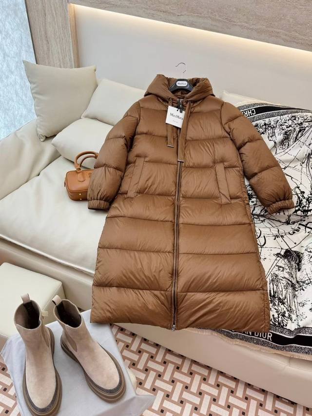 Max Mara 保暖 % 白鹅绒 长款羽绒服 四色 38 40 42 44