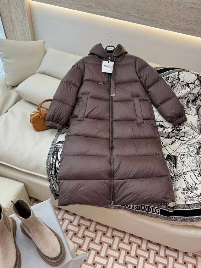 Max Mara 保暖 % 白鹅绒 长款羽绒服 四色 38 40 42 44